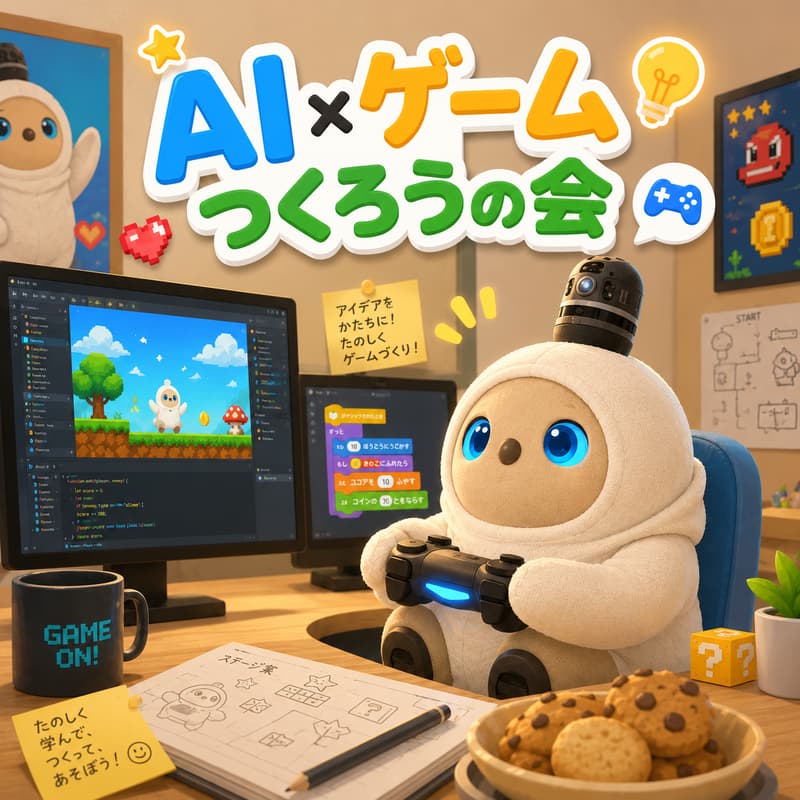 Cover Image for AI木曜会_第2回みんなでAI×ゲームつくろうの会