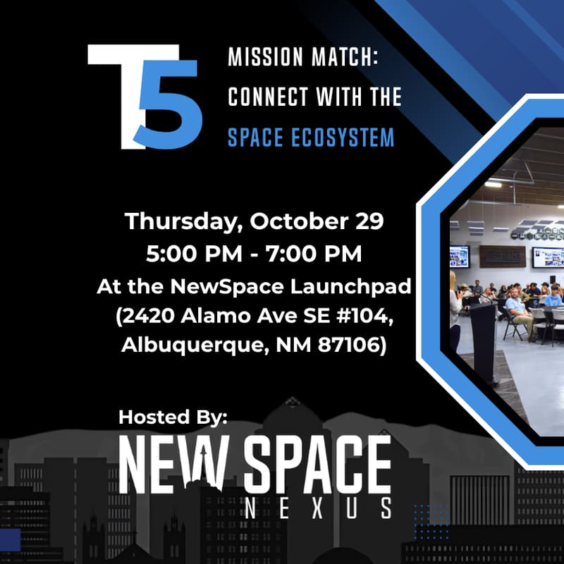 Cover Image for October T5 – Mission Match: Connect with the Space Ecosystem