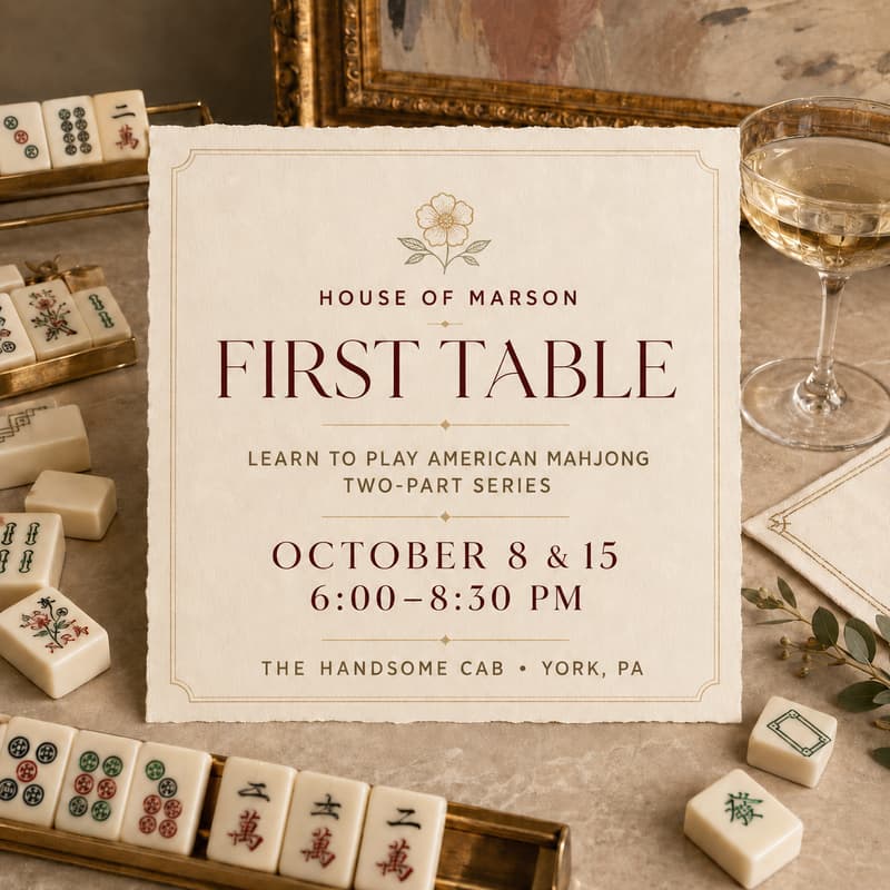 Cover Image for First Table: Learn to Play American Mahjong (2 Classes)