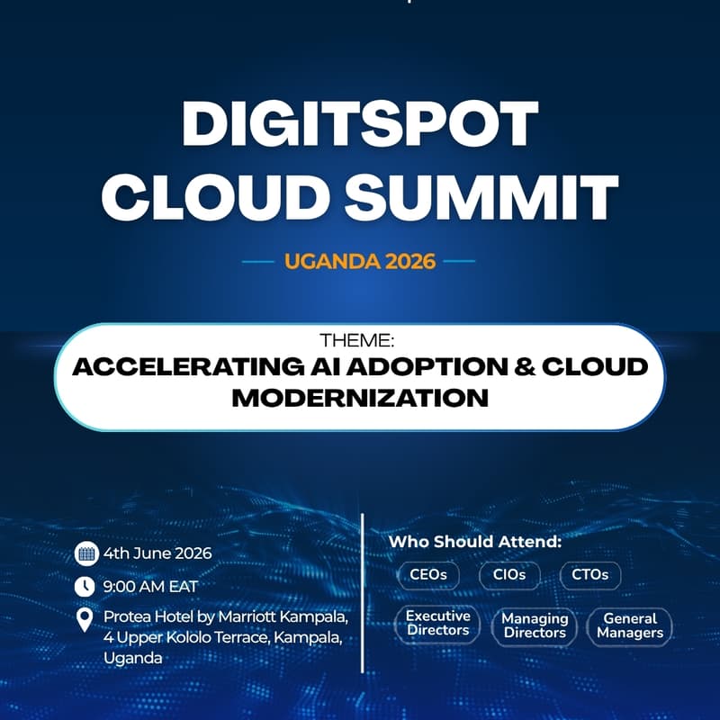 Cover Image for Digitspot Cloud Summit – Uganda 2026 (Accelerating AI Adoption & Cloud Modernization)