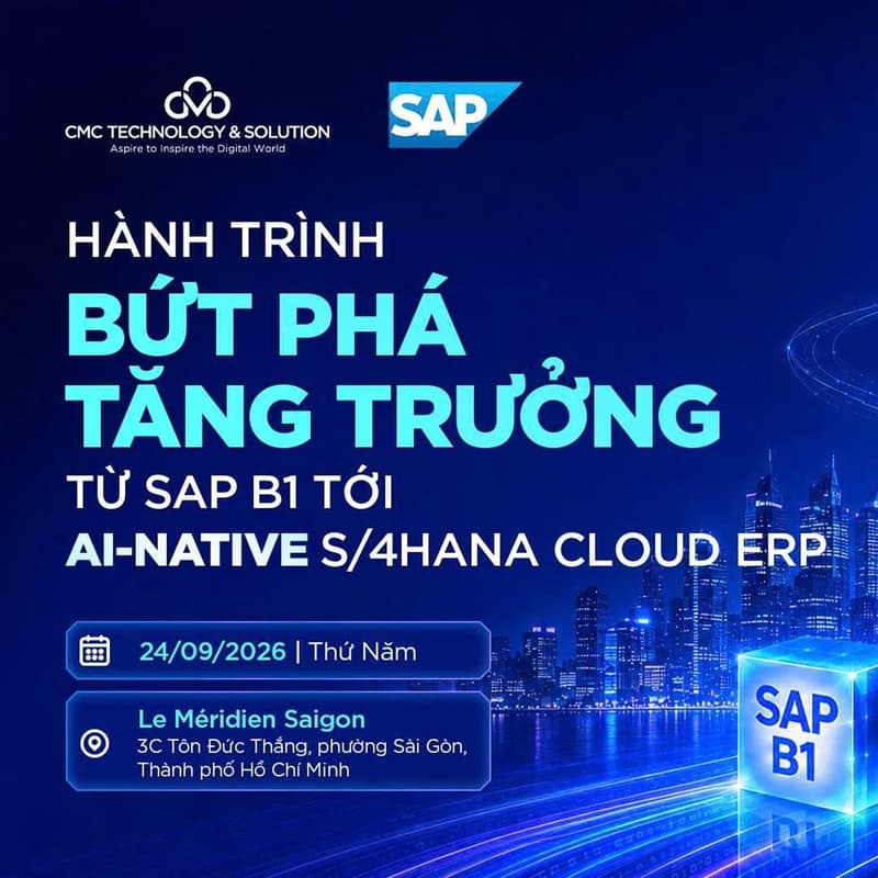 Cover Image for HÀNH TRÌNH BỨT PHÁ TĂNG TRƯỞNG TỪ SAP B1 TỚI AI-NATIVE S/4HANA CLOUD ERP