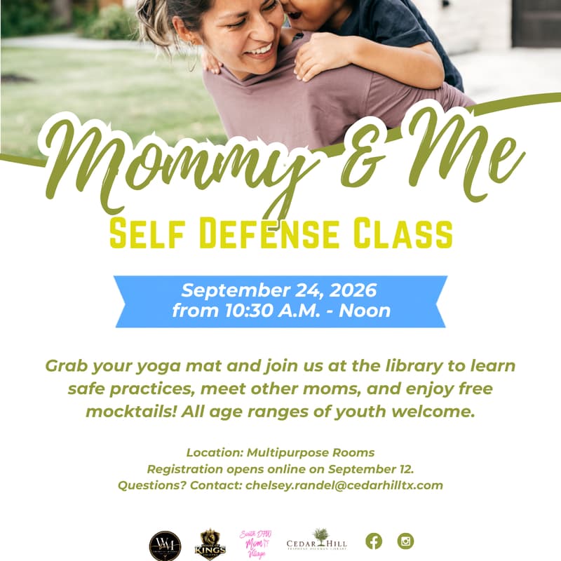 Cover Image for September 24th: Mommy & Me Self-Defense Class