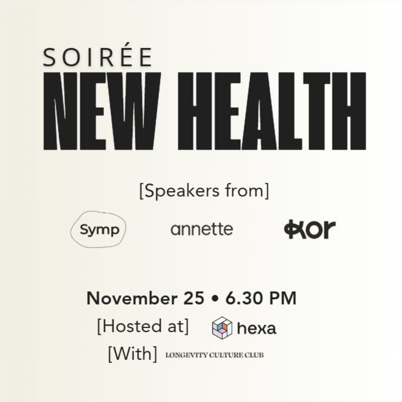 Cover Image for New Health · Soirée de lancement