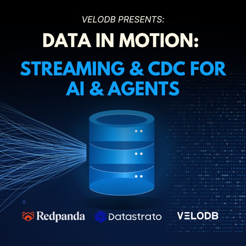Cover Image for π Data in Motion: Streaming & CDC for AI & Agents