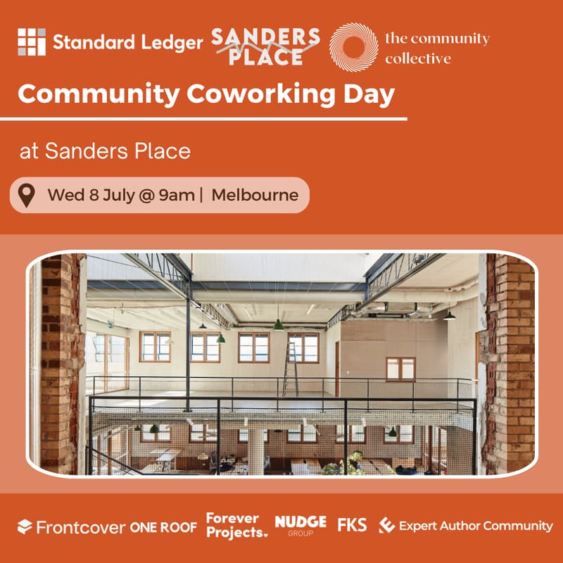 Cover Image for 🏵 Melbourne: Community Coworking Day @ Sanders Place
