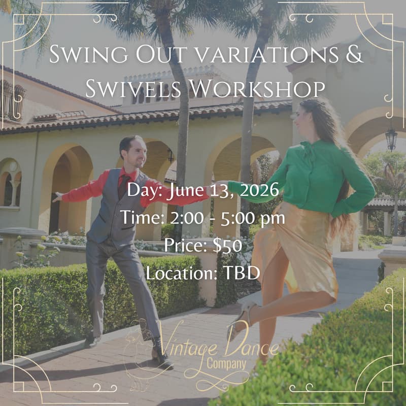 Cover Image for Swing Out Variations and Swivels Workshop