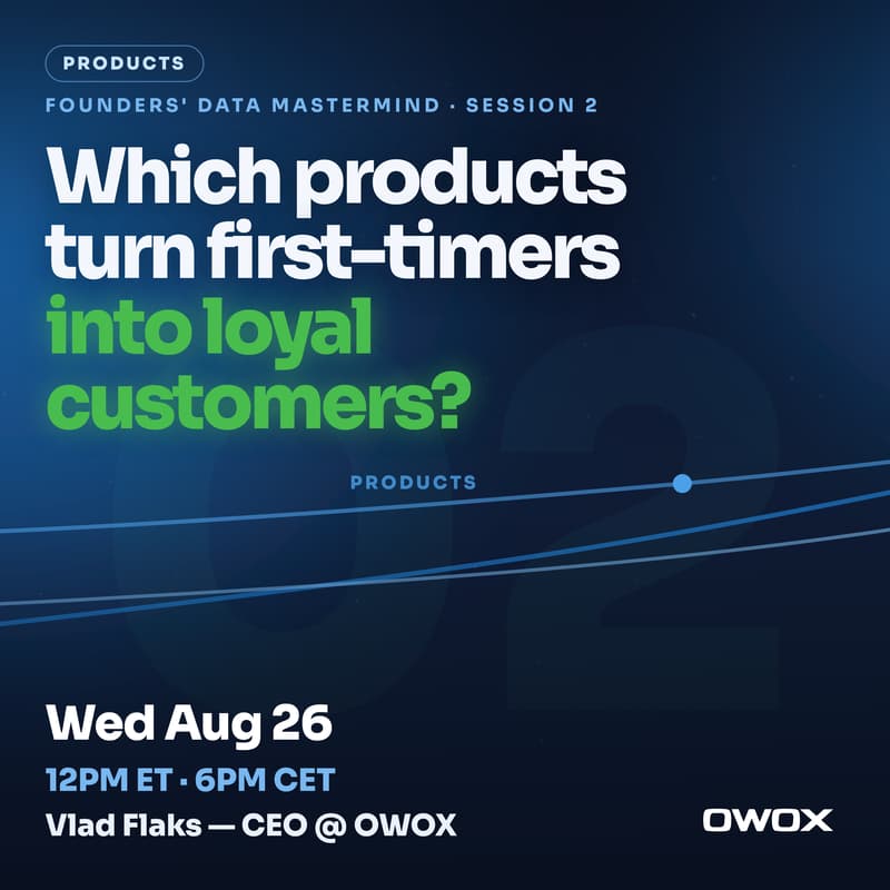 Cover Image for Session #2 – Products – Which products turn first-timers into loyal customers?