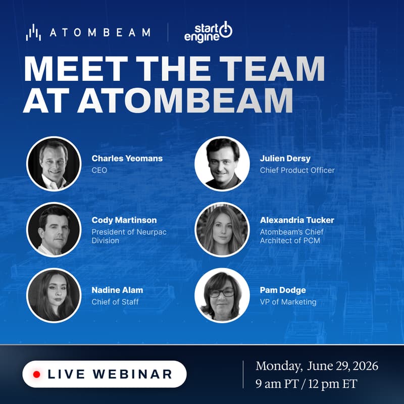 Cover Image for Meet the Team at Atombeam Webinar