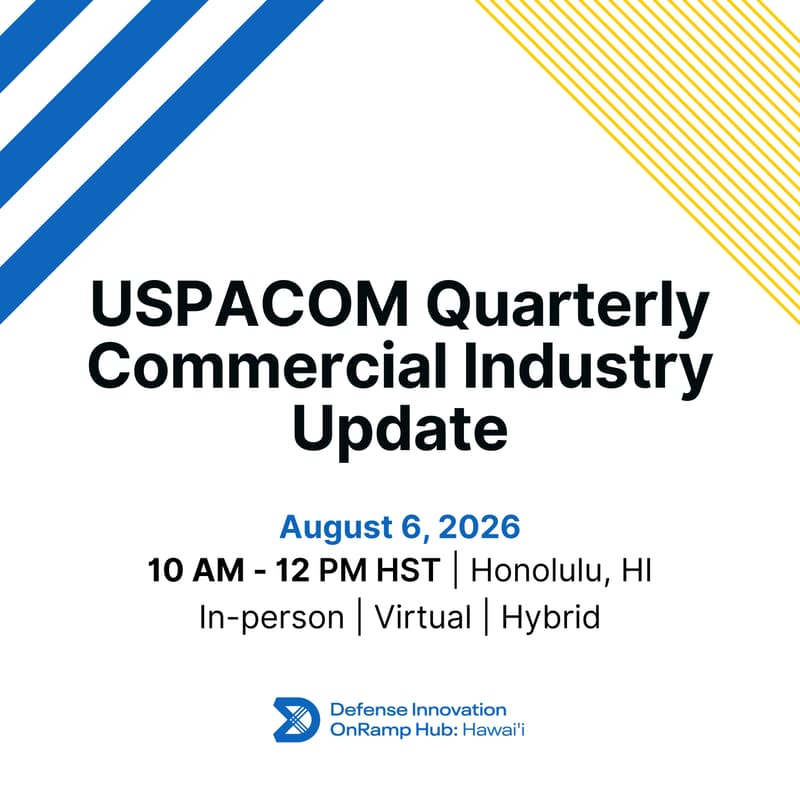 Cover Image for USPACOM Quarterly Commercial Industry Update - AUGUST 2026
