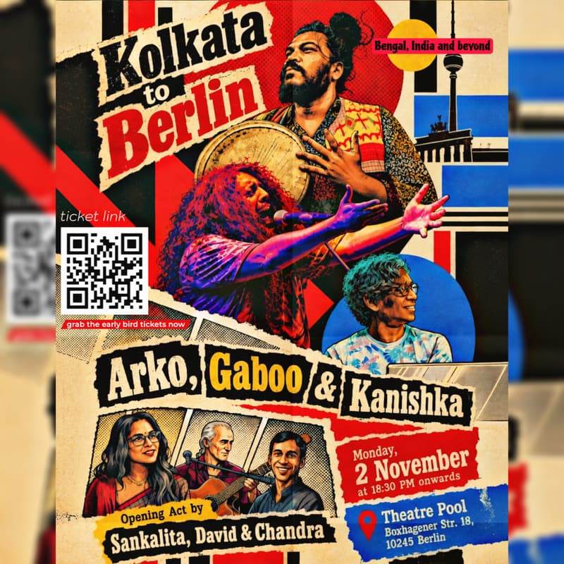 Cover Image for Kolkata to Berlin with Arko, Gaboo & Kanishka