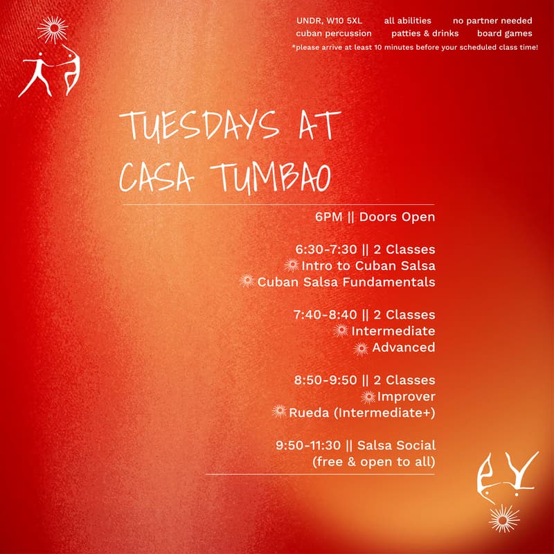 Cover Image for Tuesdays @ Casa Tumbao 20.10.2026