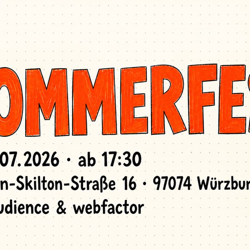 Cover Image for Sommerfest vAudience x Webfactor