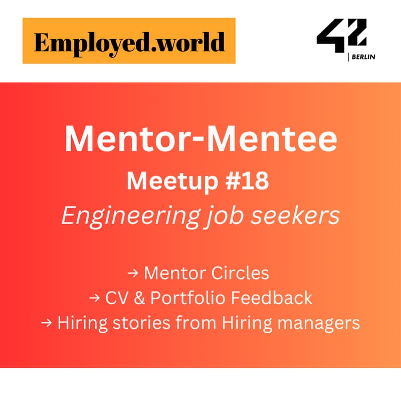 Cover Image for Mentor-mentee meetup #18 - Engineering job seekers in Berlin