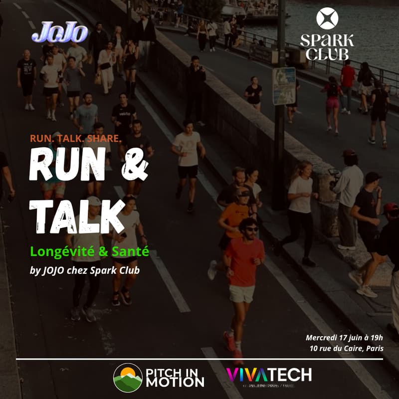 Cover Image for VivaTech Run & Talk #1 Longévité & Santé avec Jojo chez Spark Club