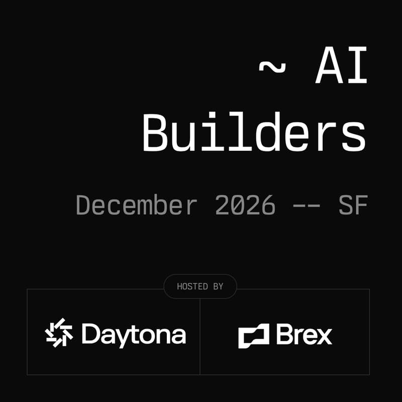 Cover Image for Daytona AI Builders - SF, December 2026