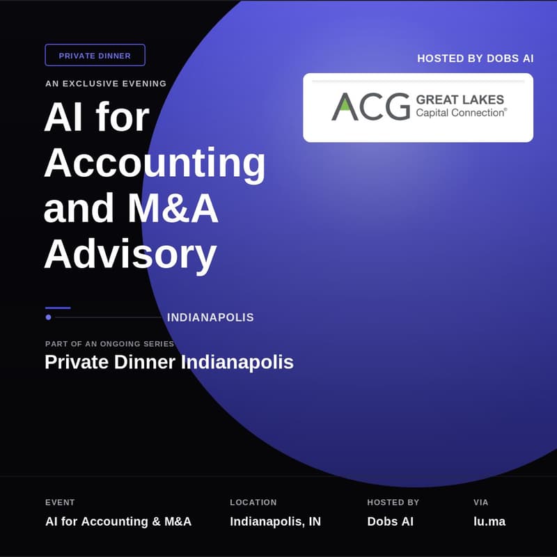 Cover Image for AI for Accounting and M&A Advisory (ACG side event)