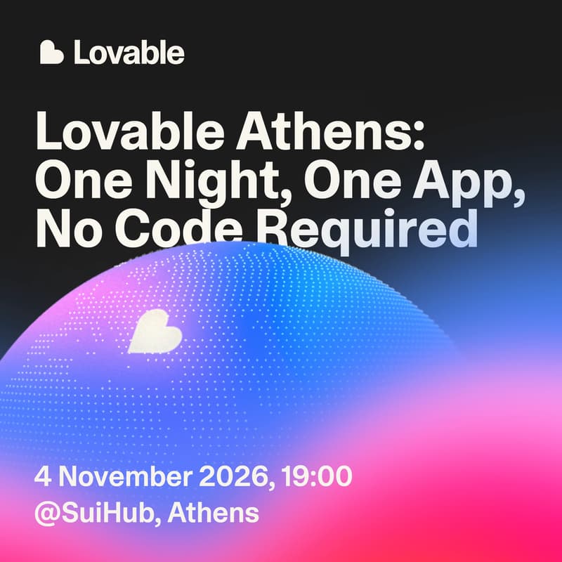 Cover Image for Lovable Athens: One Night, One App, No Code Required