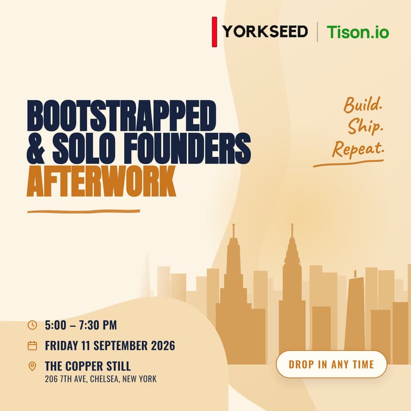 Cover Image for Bootstrapped & Solo Founders Afterwork