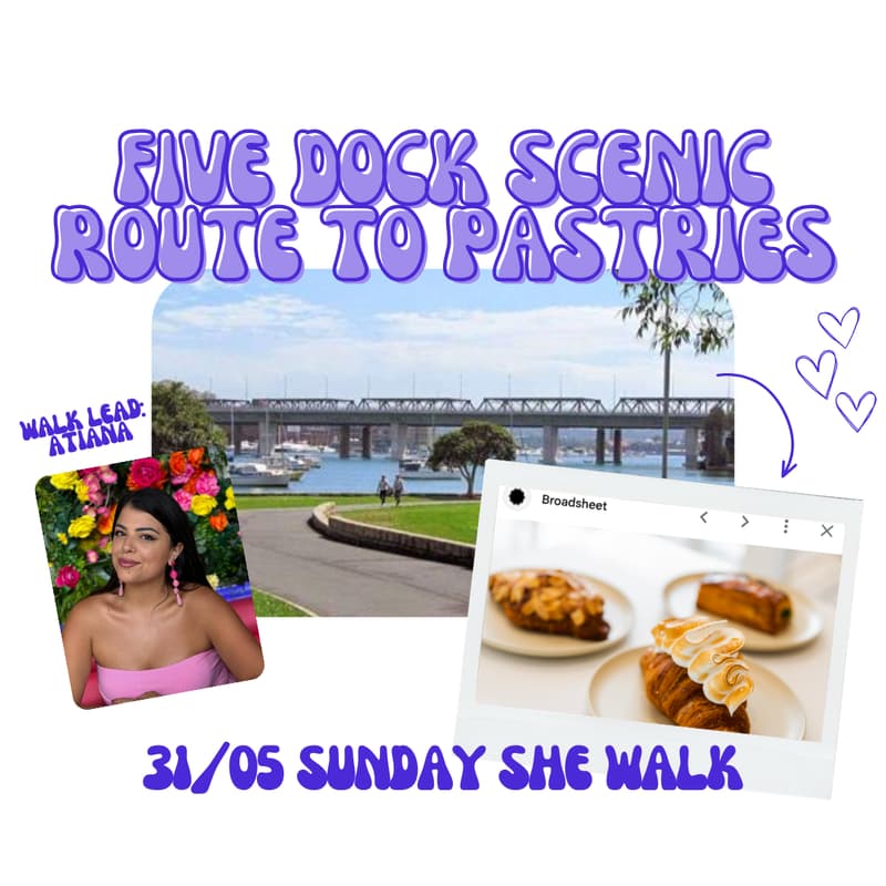 Cover Image for 31/05 - She Walk Five Dock Scenic Route finish at Buttercrumbs Croissants