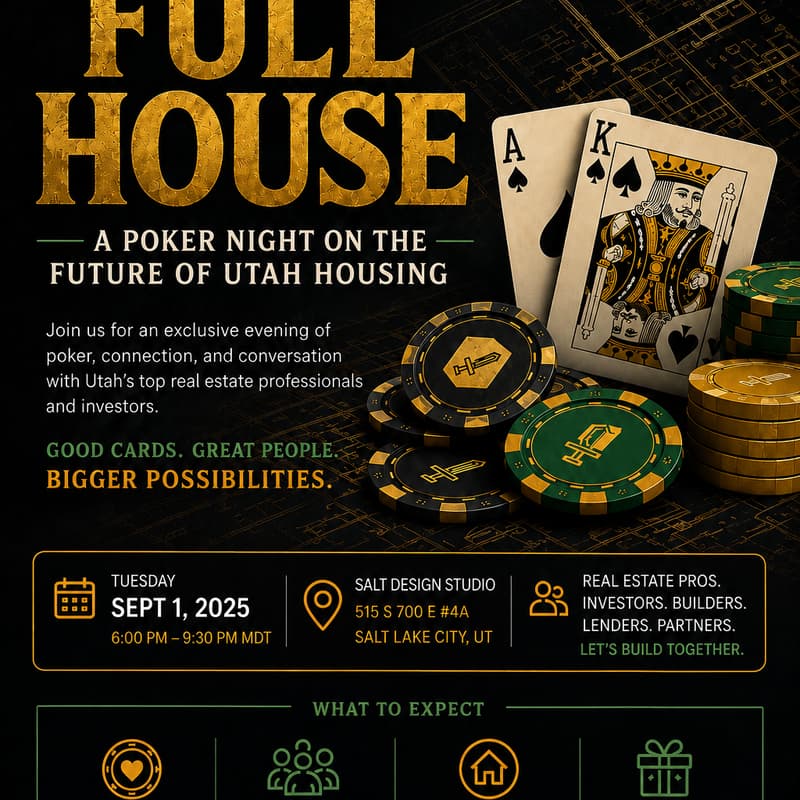 Cover Image for Full House: A Poker Night on the Future of Utah Housing