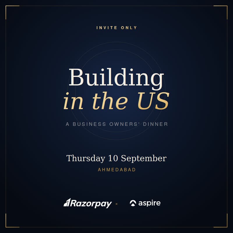 Cover Image for Razorpay US × Aspire | A Business Owners' Dinner: Building in the US