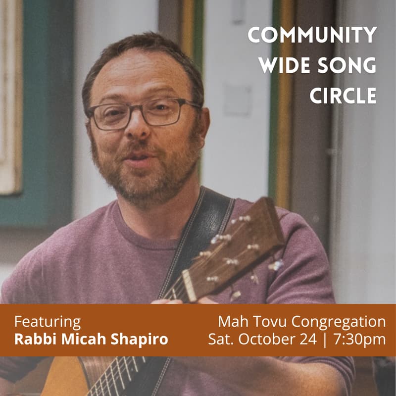 Cover Image for Community Wide Song Circle Featuring Rabbi Micah Shapiro