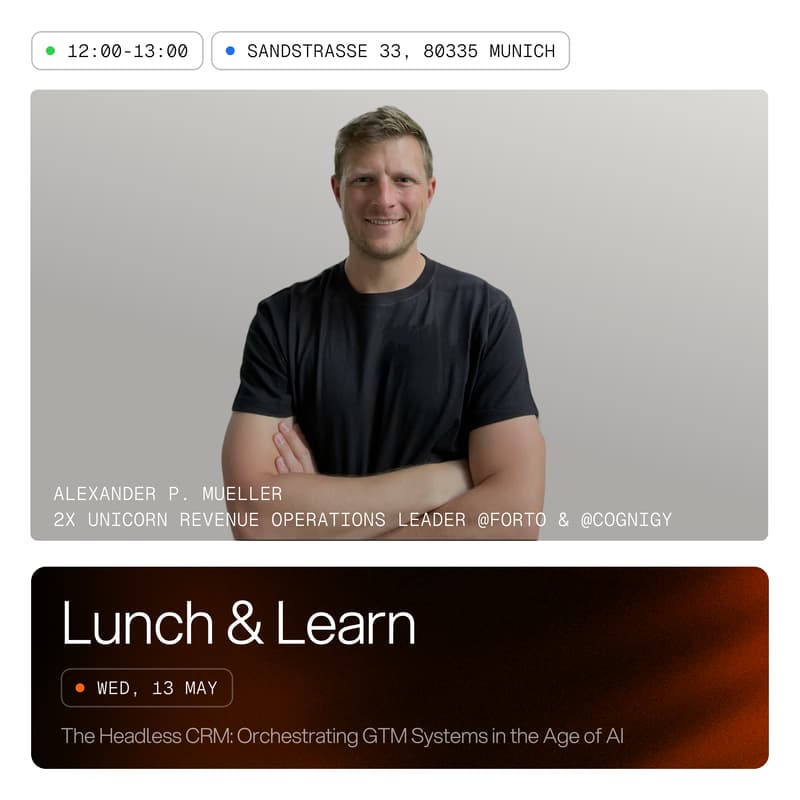 Cover Image for Lunch and Learn: The Headless CRM with Alex Müller