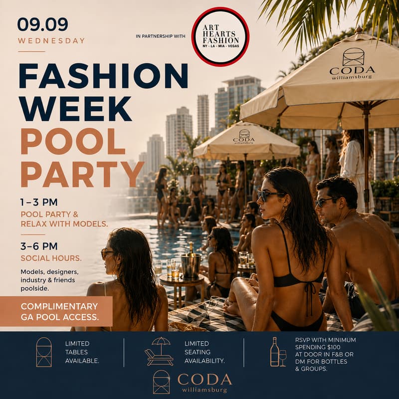 Cover Image for FASHION WEEK POOL PARTY