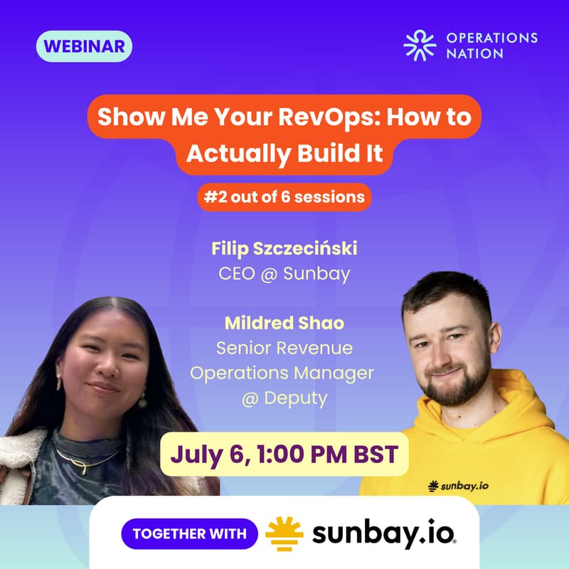 Cover Image for Show Me Your RevOps: How to Actually Build It (#2 of 6)