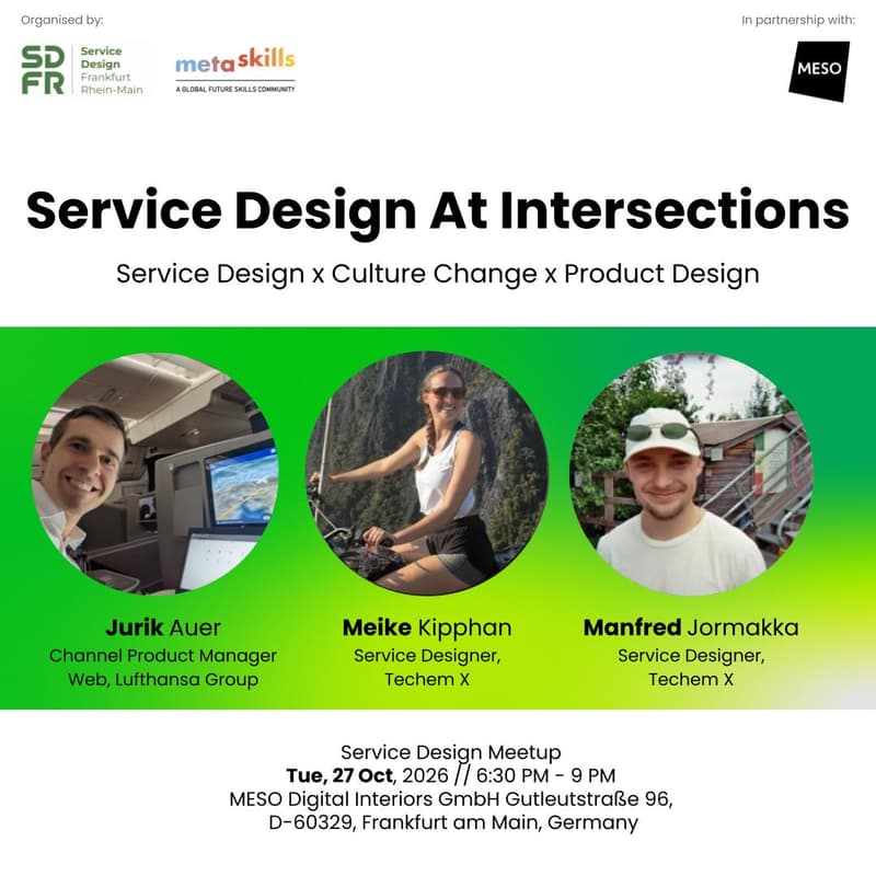 Cover Image for Service Design At Intersections (SD X Product Design X Culture Change)