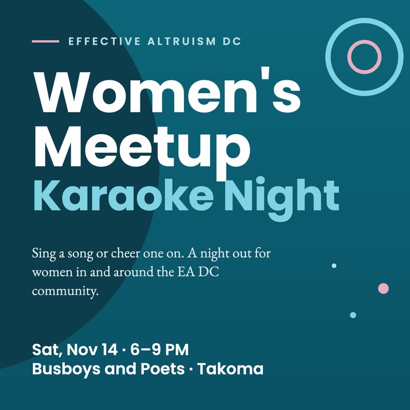 Cover Image for EA DC Women's Meetup: Karaoke Night