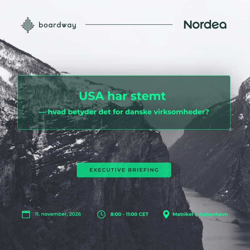 Cover Image for Executive Briefing — Nordea x Boardway
