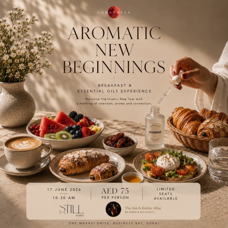 Cover Image for Aromatic new beginnings - Breakfast & Essential Oils Experience