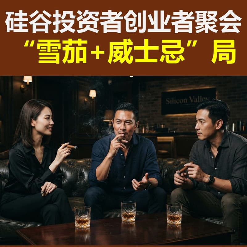 Cover Image for 硅谷投资者创业者“雪茄+威士忌“局