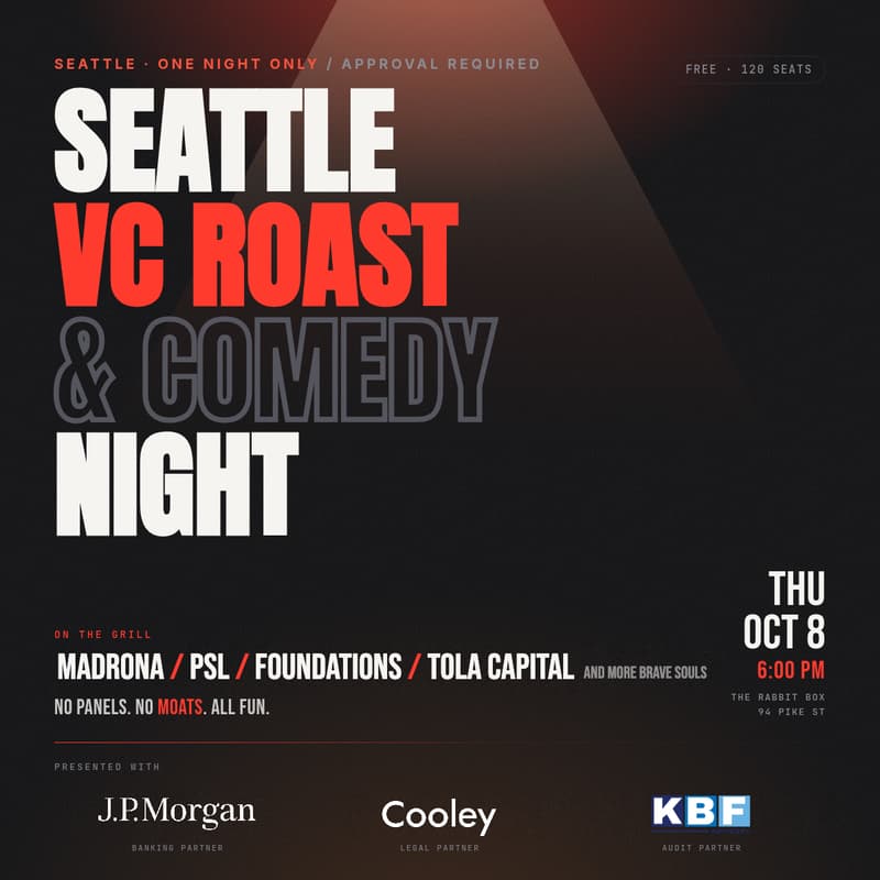 Cover Image for Seattle VC Roast & Comedy Night