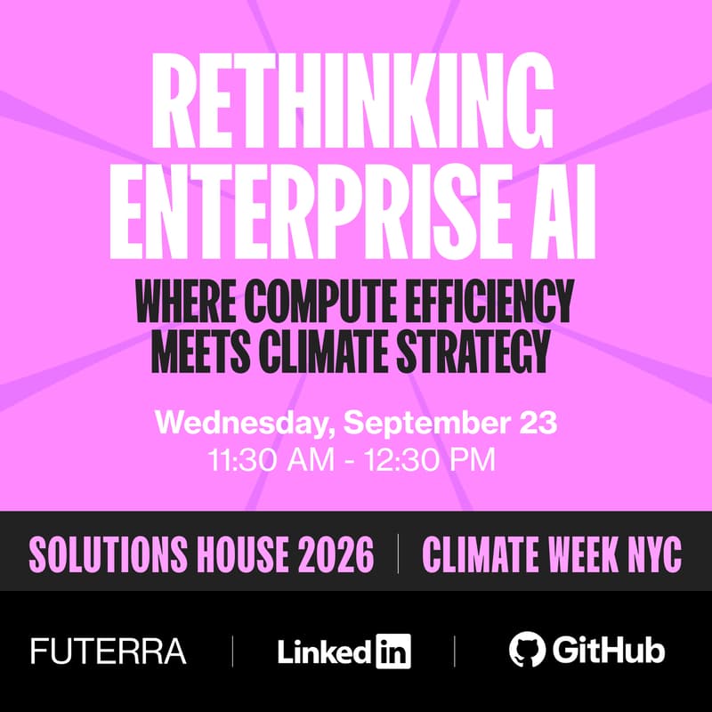 Cover Image for Rethinking Enterprise AI: Where Compute Efficiency Meets Climate Strategy