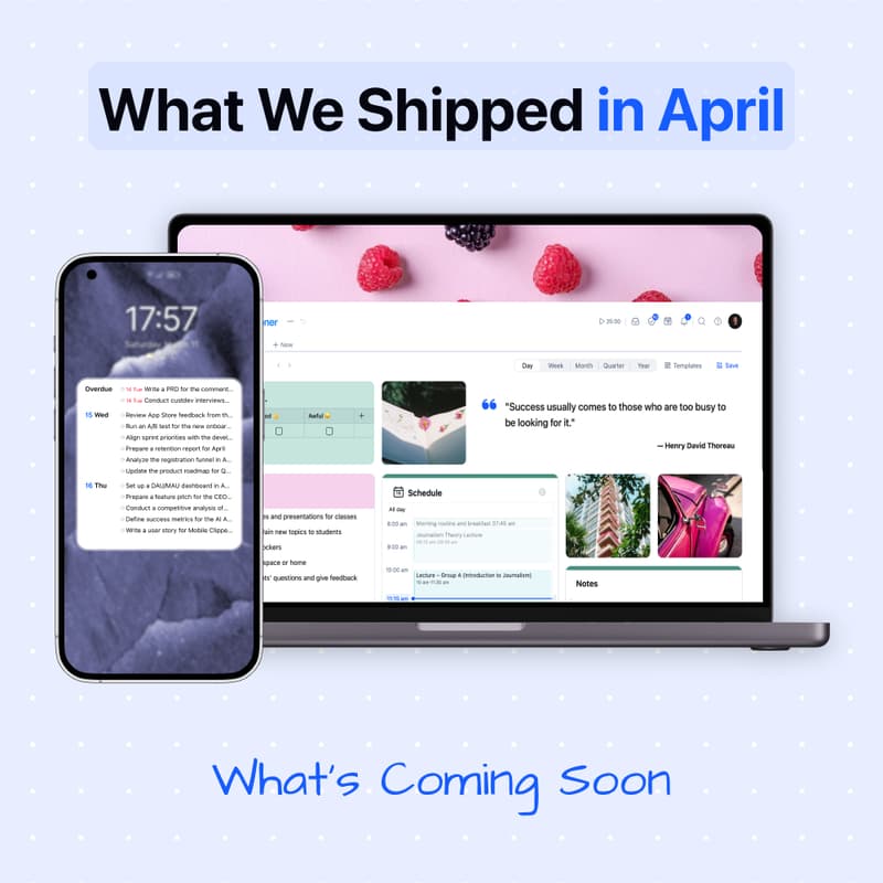Cover Image for What We Shipped in April and What's Coming Soon