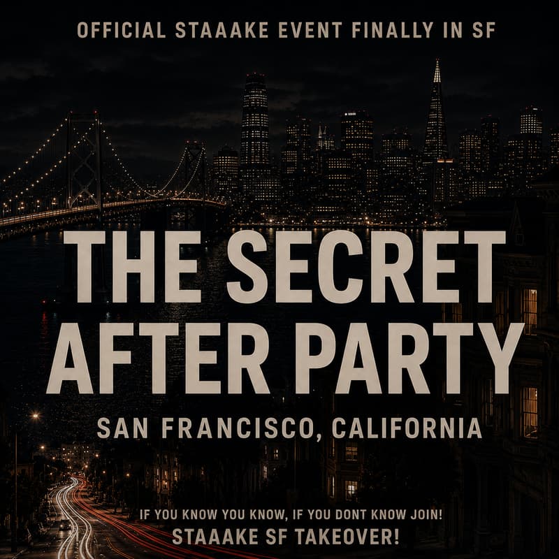 Cover Image for Side Event: The Secret (AI)fter Party - staaake in SF