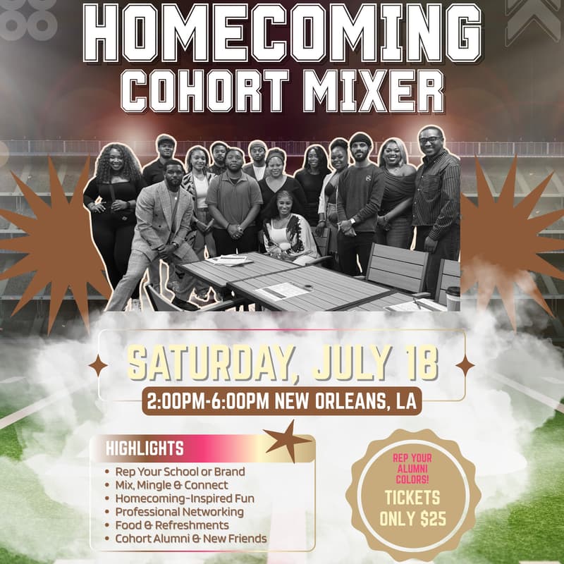 Cover Image for Let's Talk About It: Cohort Homecoming Mixer