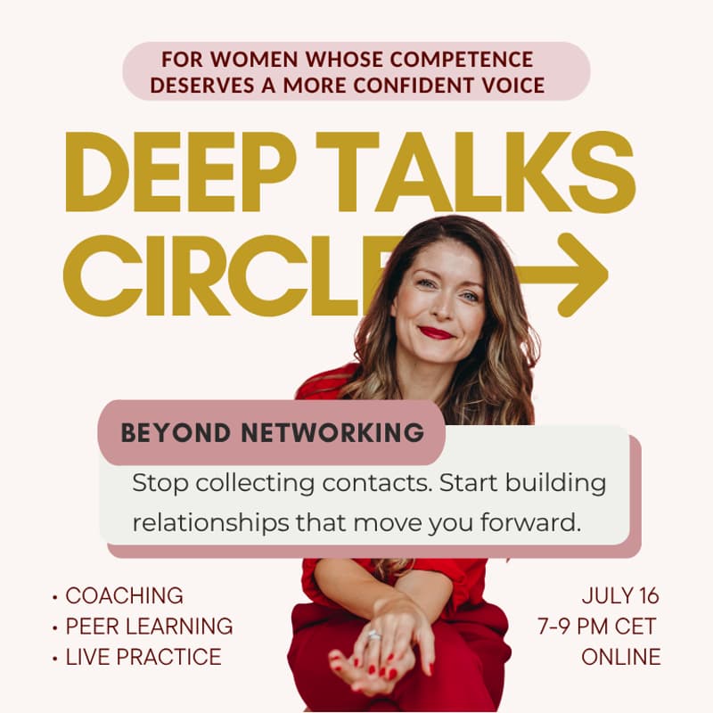 Cover Image for Deep Talks Circle for Women: Beyond Networking