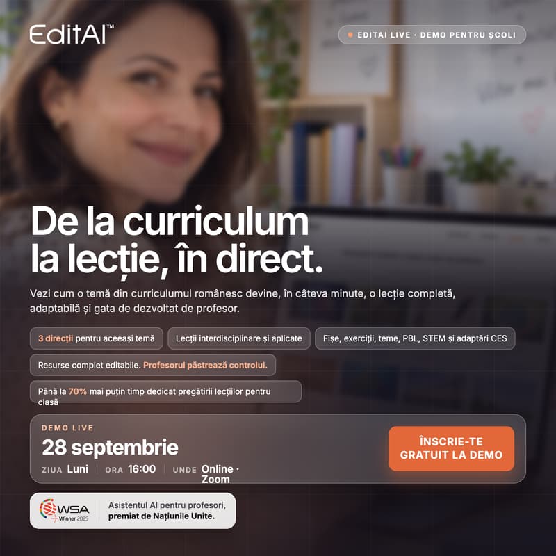 Cover Image for De la curriculum la lecție, în direct