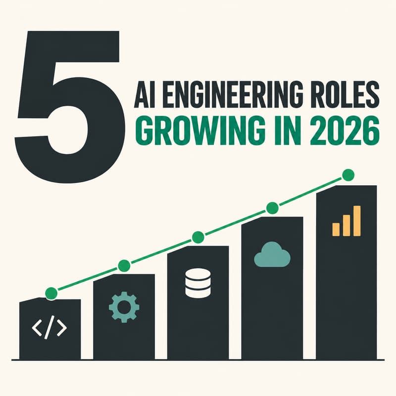 Cover Image for 5 AI Engineering Roles Growing in 2026 — and What You Actually Need to Learn