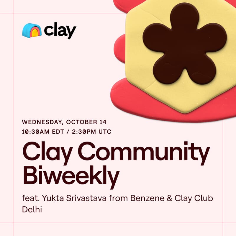 Cover Image for Clay Community Biweekly: October 14, 2026