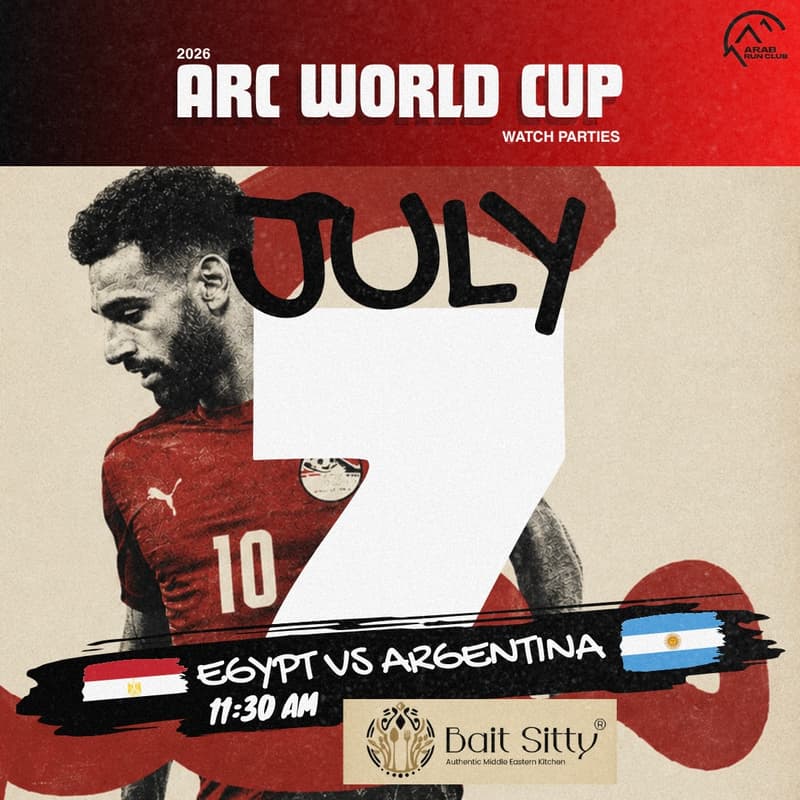 Cover Image for EGYPT vs ARGENTINA WATCH PARTY WITH ARAB RUN CLUB