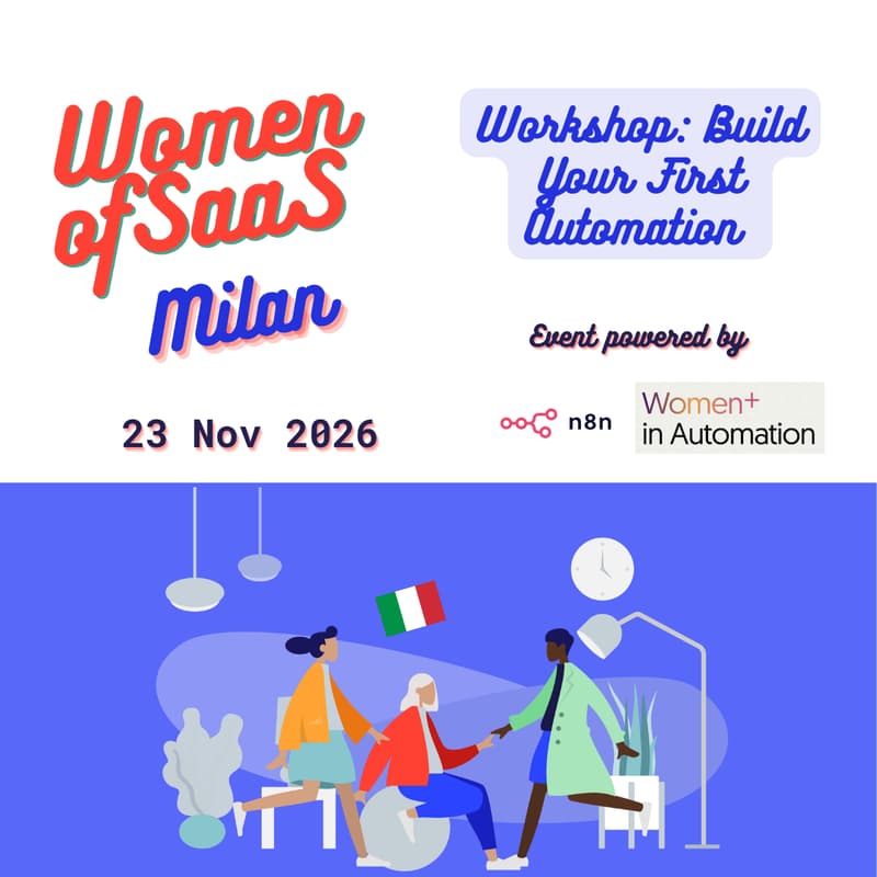 Cover Image for Women+ In Automation Milan x Women of SaaS