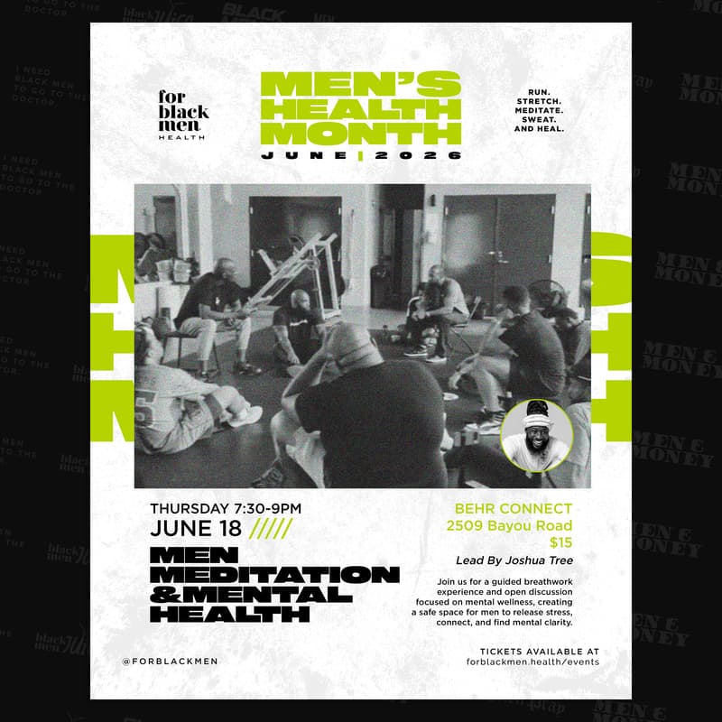Cover Image for Men, Meditation & Mental Health