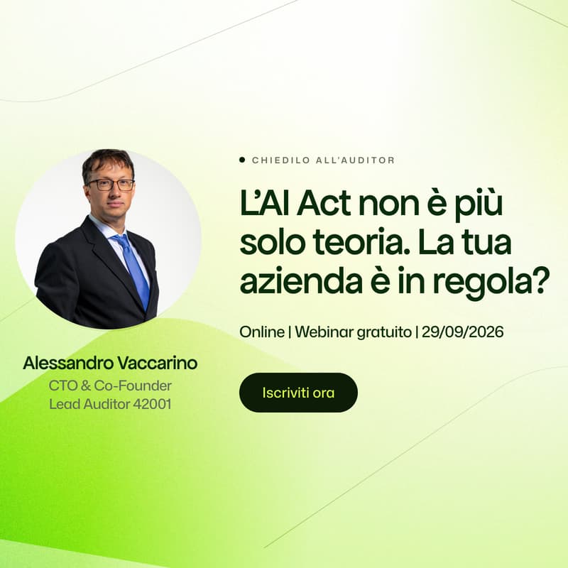 Cover Image for Chiedilo all'Auditor 29/09 - AI Act, guida per le PMI (e non solo) 🤖