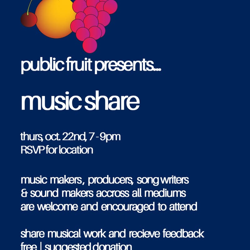 Cover Image for public fruit: music share