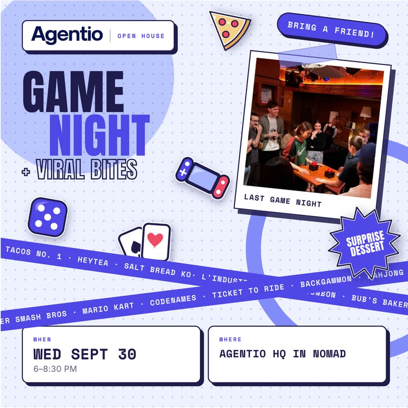 Cover Image for Meet Agentio: Game Night + Viral Bites