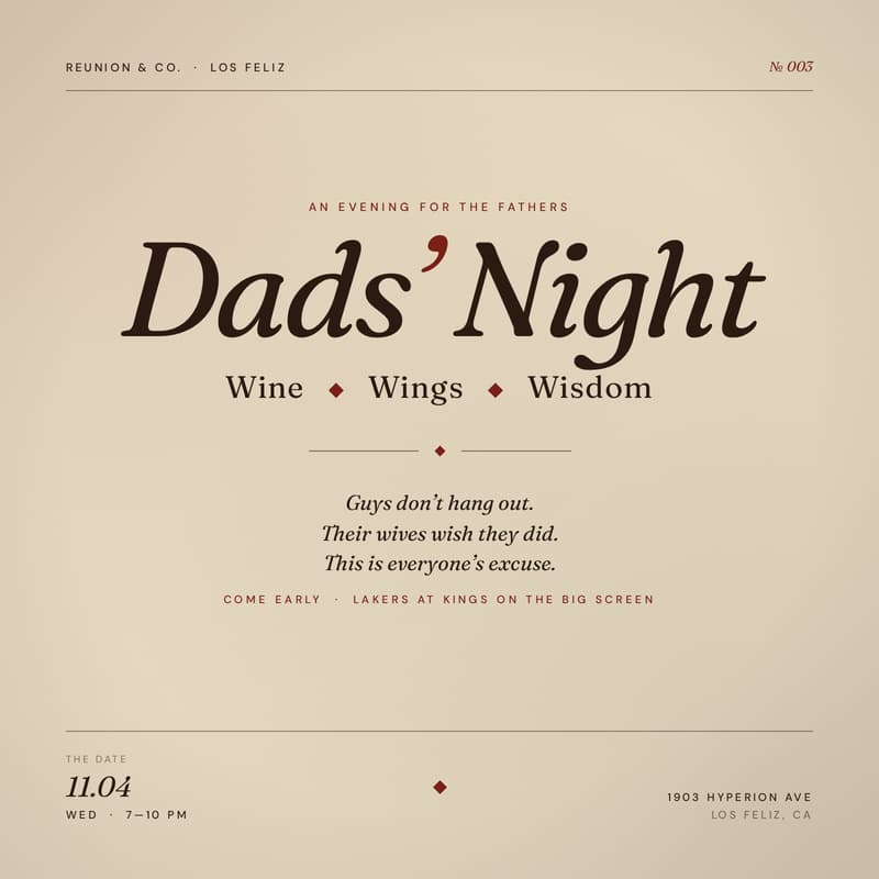 Cover Image for Dads' Night